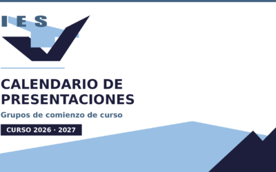 Calendario de presentaciones curso 2026-2027